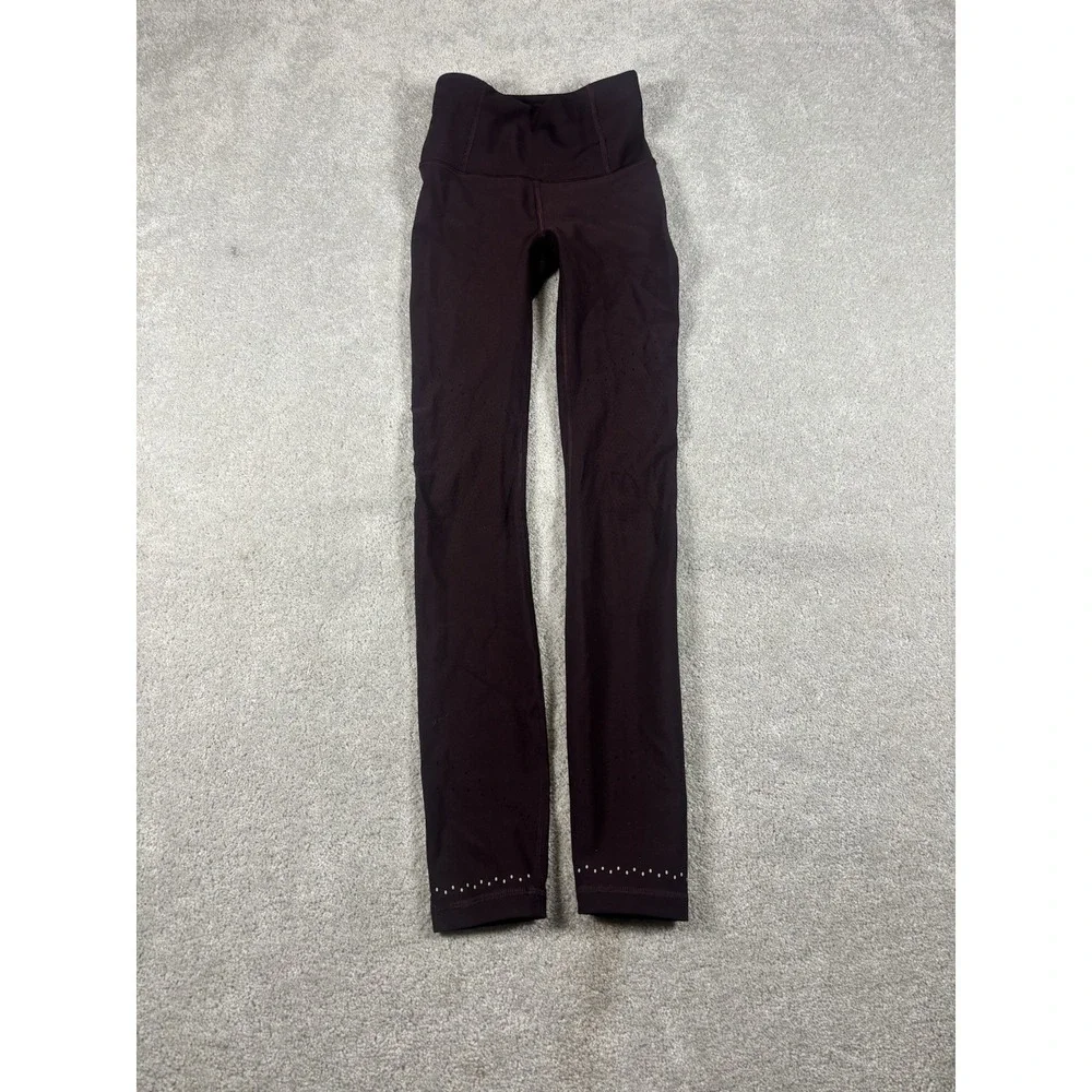 Lululemon Women's In Focus Run‎ Tight Sense Knit LW5CU9S burgundy 2